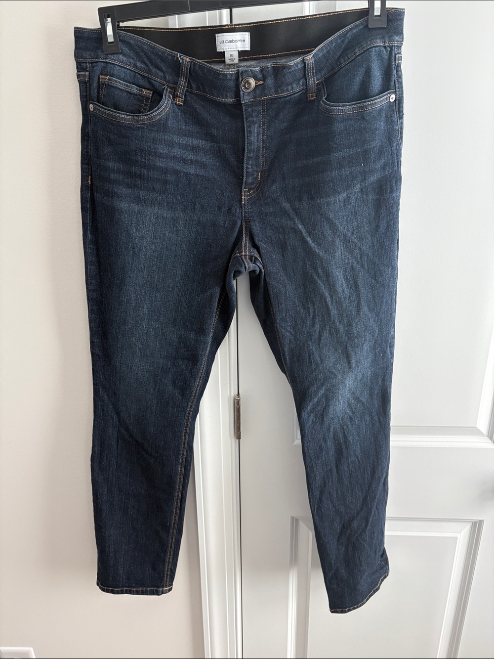 Liz Claiborne Men's Dark Indigo Straight-Leg Jeans